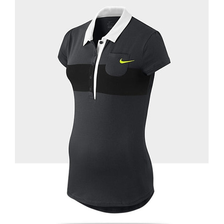 Nike Polo Tennis Das Mulher Dri-FIT Graphic (cinza/preto/branco)