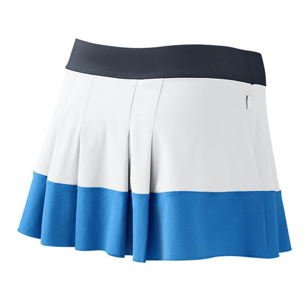 Nike Saia Mulher Tennis Pleated Woven (branco/azul)