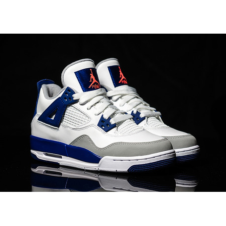 Air Jordan IV Retro (GS) "Deep Royal" (132/white/royal blue/wolf)