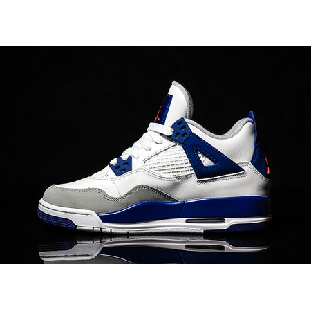 Air Jordan IV Retro (GS) "Deep Royal" (132/white/royal blue/wolf)