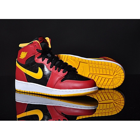 Air Jordan 1 Retro High (GS) "Atlanta Hawks) (017/negro/rojo/am)