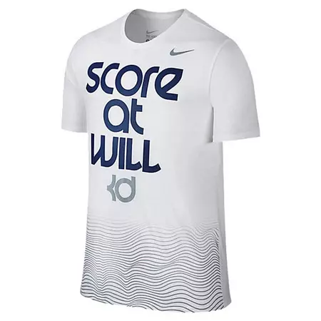 KD Camiseta "Score At Will" (100/blanco/azul)