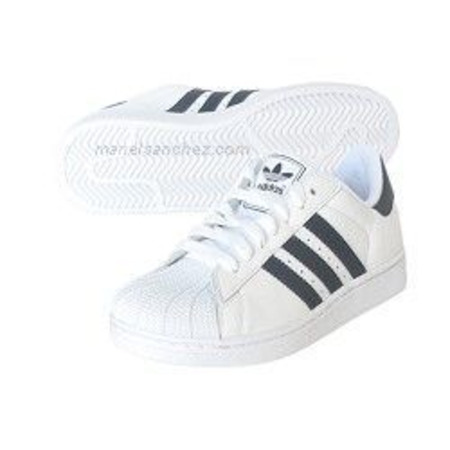 Adidas Superstar II K (36-39)(blanco/navy)