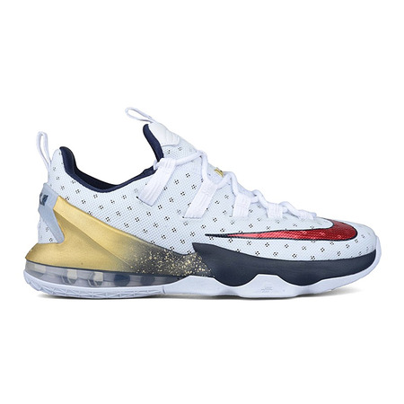 Lebron XIII Low "USA" (164/white/university red/obsidian)