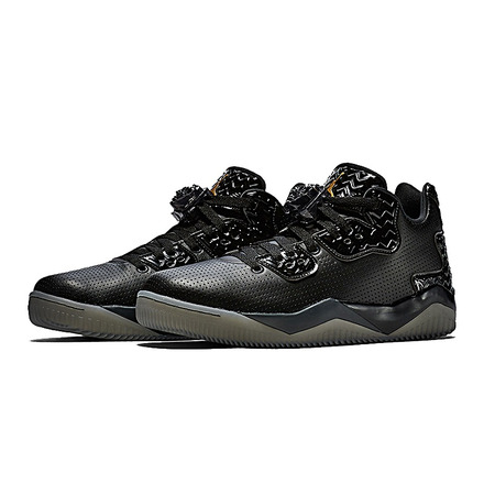 Air Jordan Spike Forty Low Premium "Triple Black" (042/black/gold)