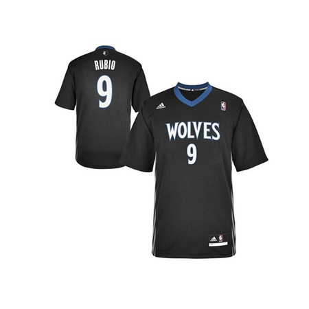 Adidas Camiseta Mangas Réplica Ricky Rubio Minesota (negro)