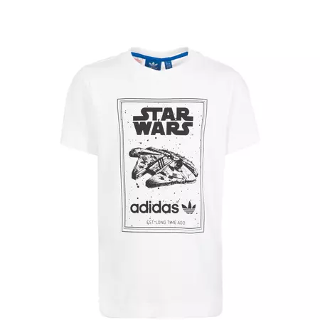 Adidas Originals Junior Camiseta Star Wars Millennium Falcon (blanco)