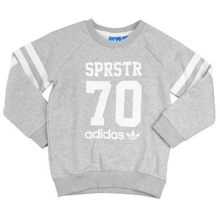 Adidas Originals Junior Sudadera Crew Superstar College (gris/blanco)