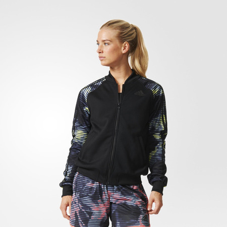 Adidas Chaqueta Mujer Tracktop Training Climalite (negra)