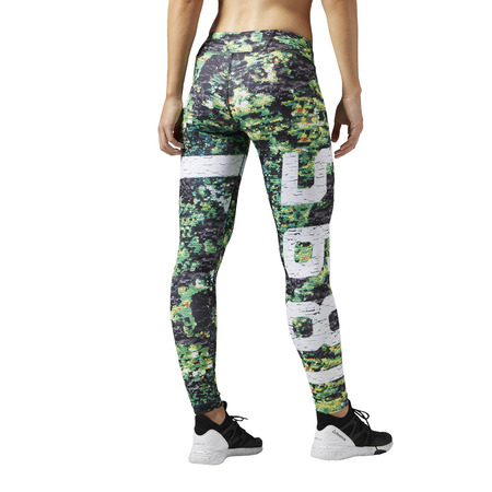 Reebok Dance Tight Sequin Print (green/white)