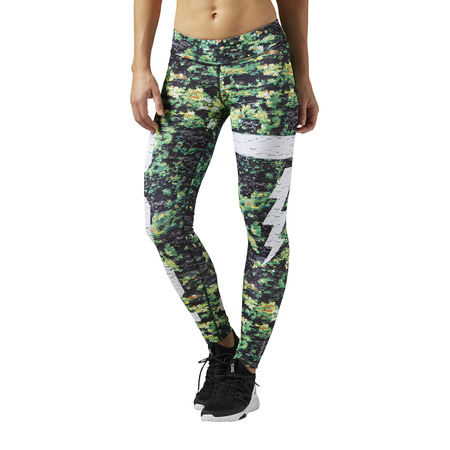 Reebok Dance Tight Sequin Print (green/white)