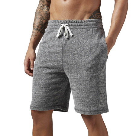 Reebok Elements Big Logo Fitness Short  (grey)