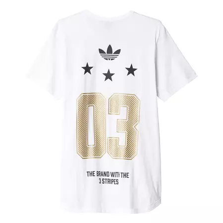 Adidas Originals Camiseta 03 Star (blanco/negro/oro)