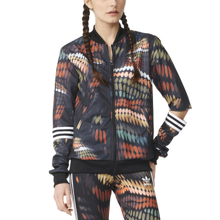 Adidas Originals Cut Out Circus Track Top By Rita Ora (multicolor)