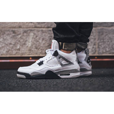 Air Jordan 4 Retro "Cement" (192/white/fire red/black)