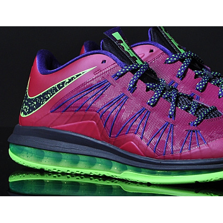 Nike Air Max Lebron X Low "Fireberry" (601/raspberry/lima/negro)