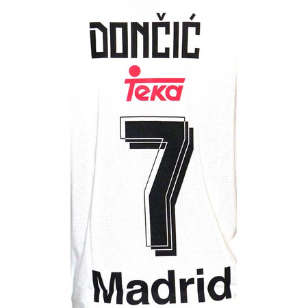 Camiseta Luka Doncic #7# Real Madrid Basket 2015-2016 (blanco/gris)