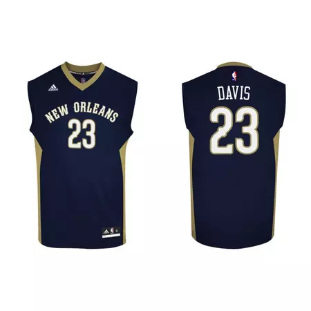 Adidas Camiseta Réplica Anthony Davis Pelicans (marino/camel/blanco)