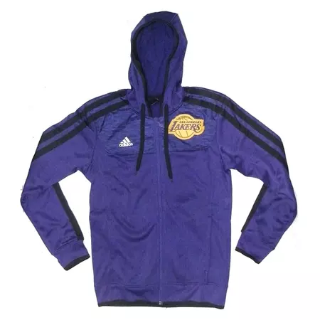 Jaqueta Adidas Angeles Lakers (roxo/preto/amarelo)