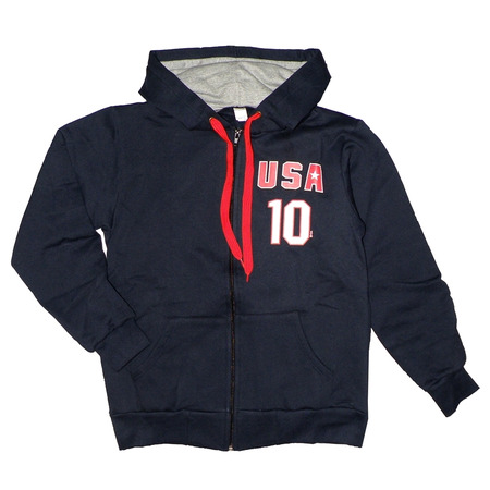 Hooded Full-Zip Unisex Basic USA Nº 10 (Navy)