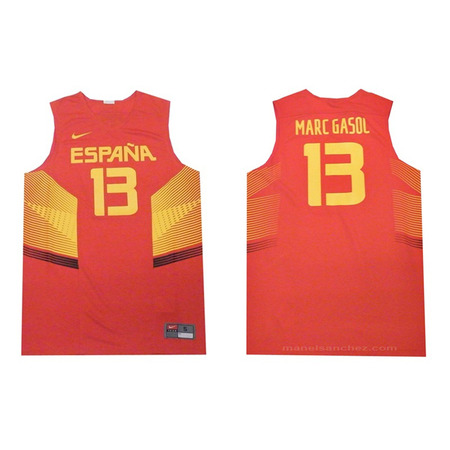 Nike Logo Spain Replica Marc Gasol (602/red/yellow)