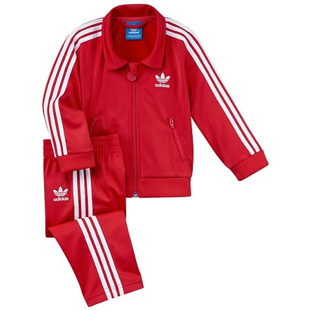 Adidas Infants Firebird Track Suit (red/white)