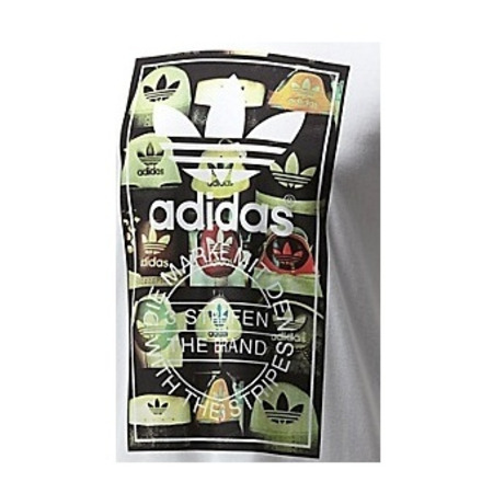 Adidas Camiseta Originals Tongue Lab (Branco)