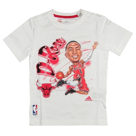 Adidas NBA GFX Air Brush D-Rose Kids (branco)