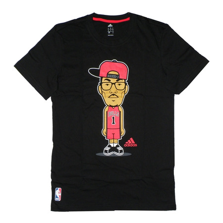 Adidas NBA Camiseta GFX Caricature Rose (black/red)