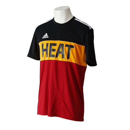 Adidas Camiseta NBA Miami Heat Winter Hoops (negro/amarillo/granate)