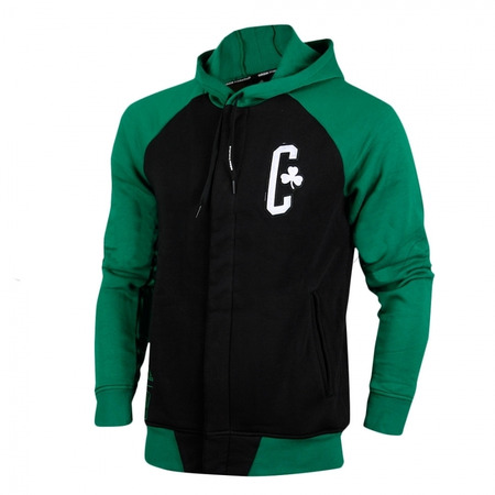 Adidas Sudadera FZ Washed Boston Celtics (negro/verde)