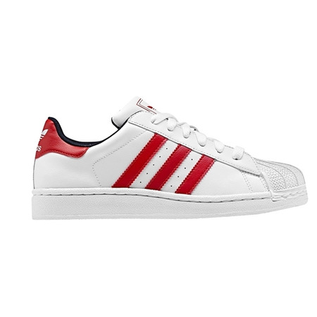 Adidas Superstar 2 Junior (36-40/branco/vermelho/azul)