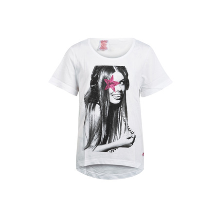 Adidas Junior Girls Style Tee (branco)