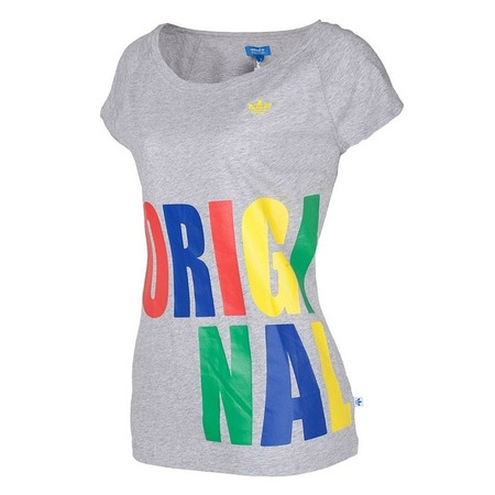 Adidas Original Tee Women´s (cinza/multicor)