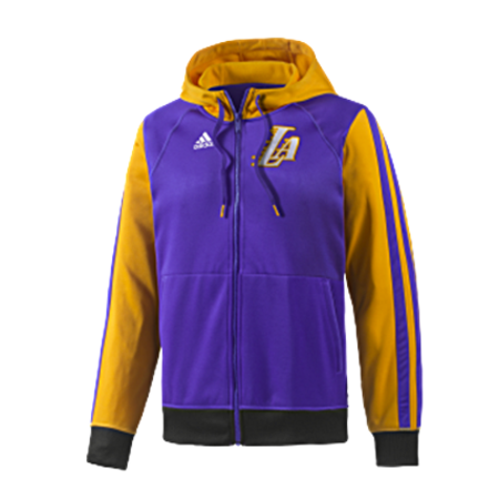 Adidas Angeles Lakers Full-Zip Hoody kids (amarelo/roxo)