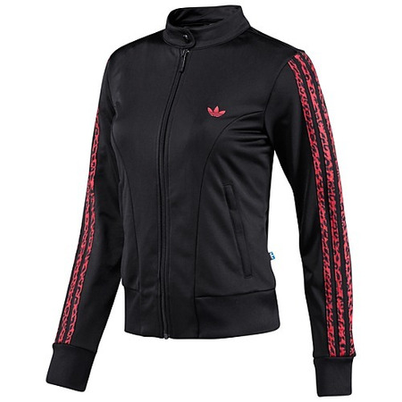 Adidas Supergirls Leopard  Track Top Allover (preto/rosado)