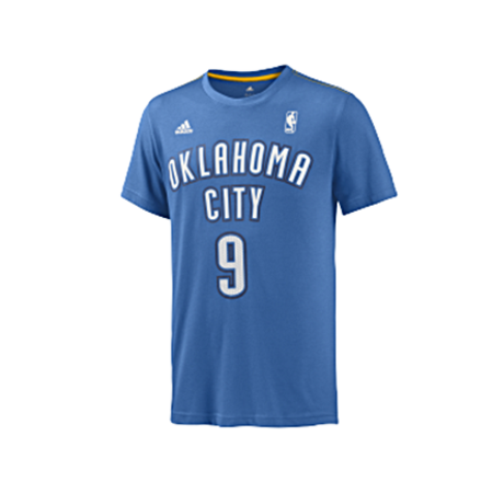 Adidas Serge Ibaka Nº 9 GFX Twitter Tee (azul/branco)