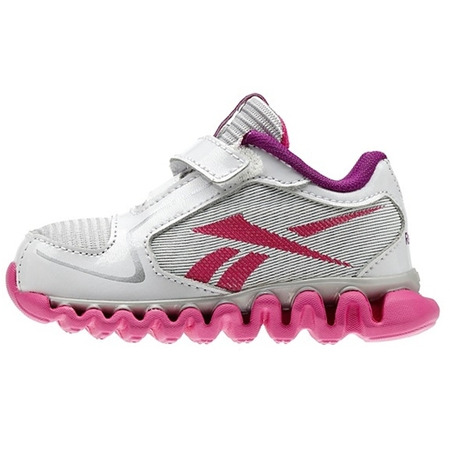 Reebok Criança Mini Run Ziglite (Aço/branco/rosa/purpure)