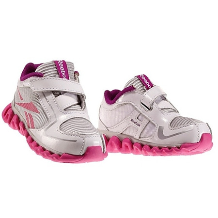 Reebok Criança Mini Run Ziglite (Aço/branco/rosa/purpure)