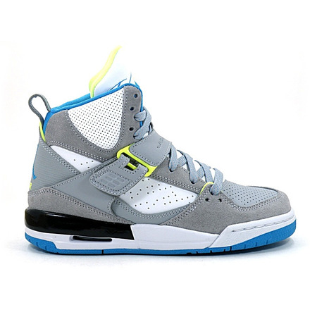 Jordan Flight 45 High (GS) (016/gris/blanco/azul/lima)