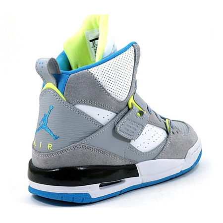 Jordan Flight 45 High (GS) (016/gris/blanco/azul/lima)