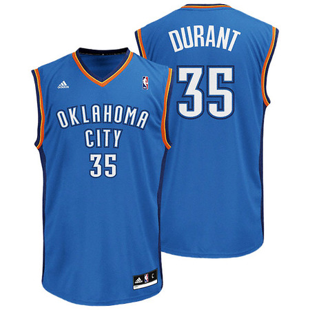 Adidas NBA Replica Kevin Durant Jersey (azul)