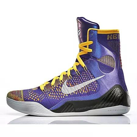 Kobe 9 Elite "Team"  (500/purple/laser orange/wolf grey)