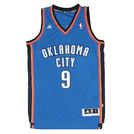 Camiseta NBA Bordados Adidas Serge Ibaka Oklahoma (azul)