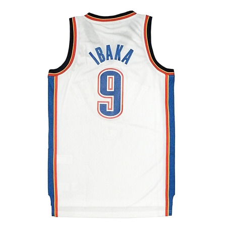 Camiseta NBA Bordados Adidas Serge Ibaka Thunder (branco)