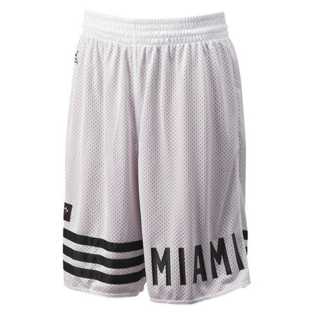 Adidas Short Niño NBA Heat Summer Run Reversible (blanco/granate/negro)