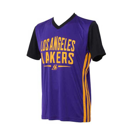 Adidas Camiseta NBA Los Angeles Lakers Summer Run (purpura/negro/amarillo)