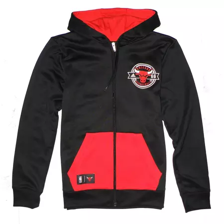 Adidas Sudadera Niño NBA Chicago Bulls Fan Winter FZ (negro/rojo)