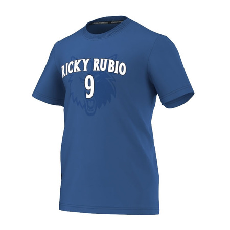 Adidas Camiseta NBA Nick Name Ricky Rubio Timberwolves Nº9 (azul)