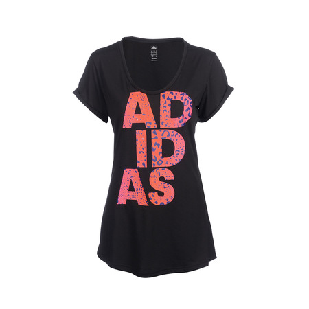 Adidas Camiseta Wild Lineage (negro/naranja/fucsia)